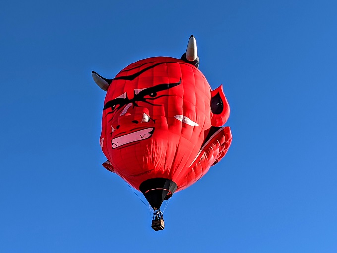 Devil hot air balloon