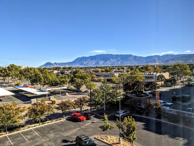 Hyatt Place Albuquerque Uptown, NM - View of the Sandia Mountains from our room