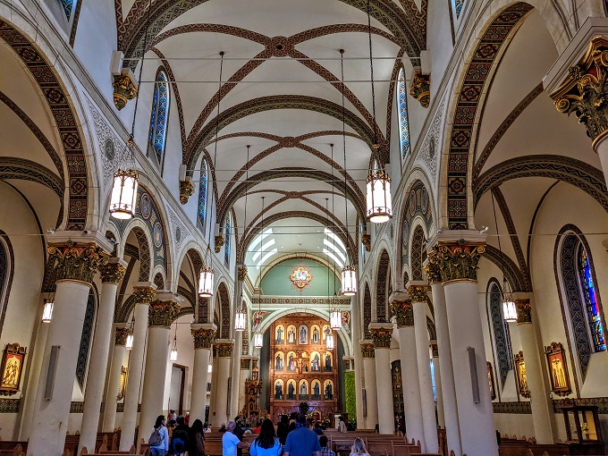 Inside the Cathedral Basilica of St Francis of Assisi