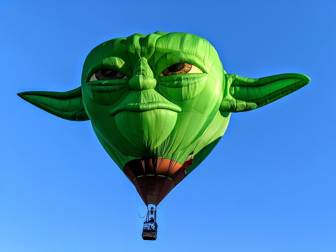 Yoda hot air balloon
