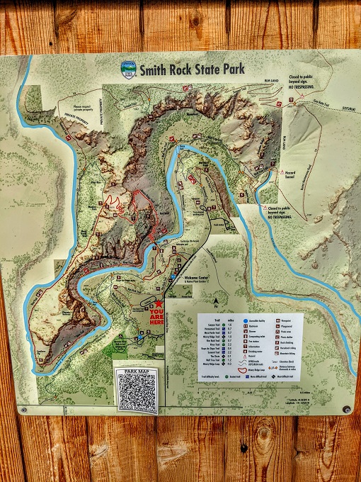 Smith Rock State Park map