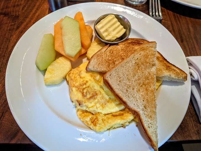 The Duniway Portland, OR - Scrambled eggs, toast & fruit