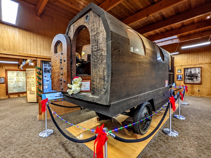 Exhibit in the Humboldt Redwoods State Park Visitor Center