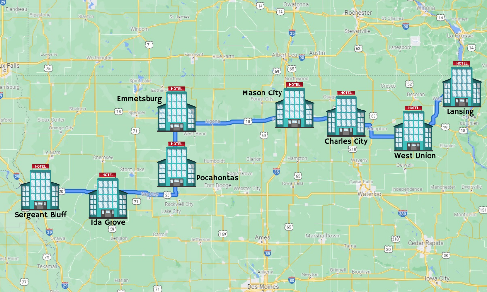 RAGBRAI 2022 Host Towns How We Booked Hotels For Each Night