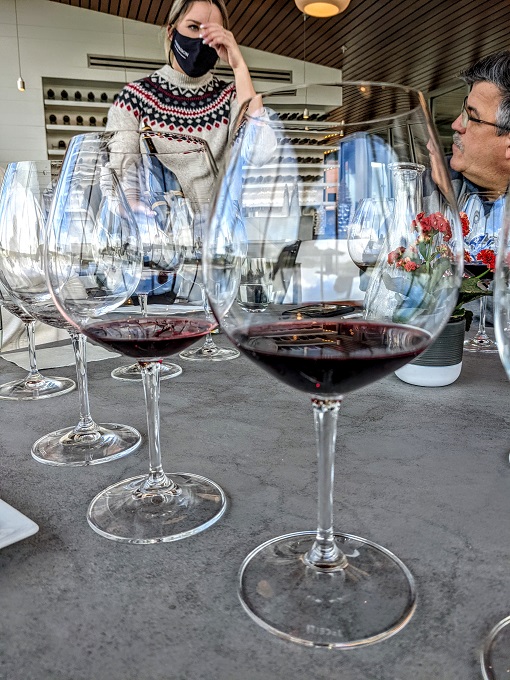 Wine tasting at Cuvaison Estate Wines in Napa, CA