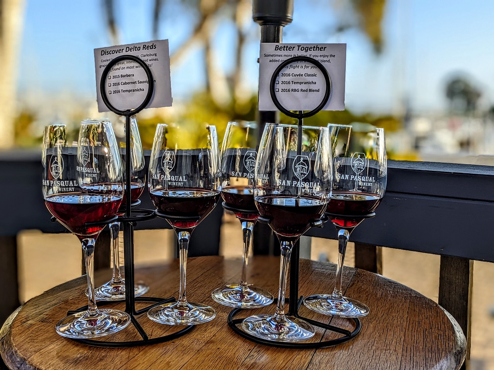 Wine tasting at San Pasqual Winery in San Diego