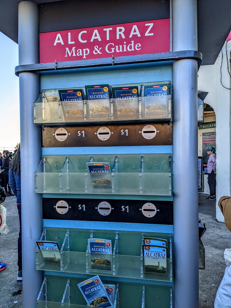 Alcatraz map & guide