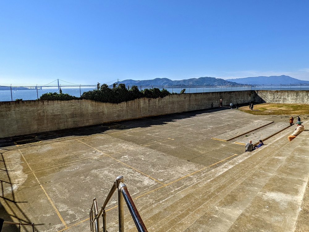Alcatraz recreation yard