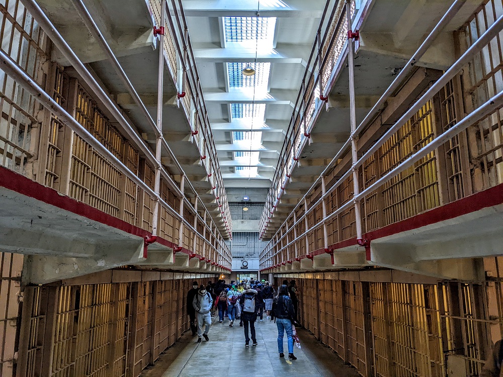 Cell block on Alcatraz