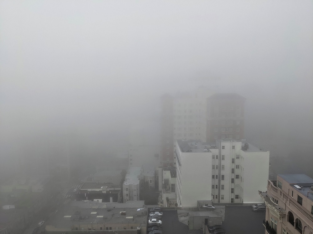 InterContinental Mark Hopkins San Francisco - Foggy view