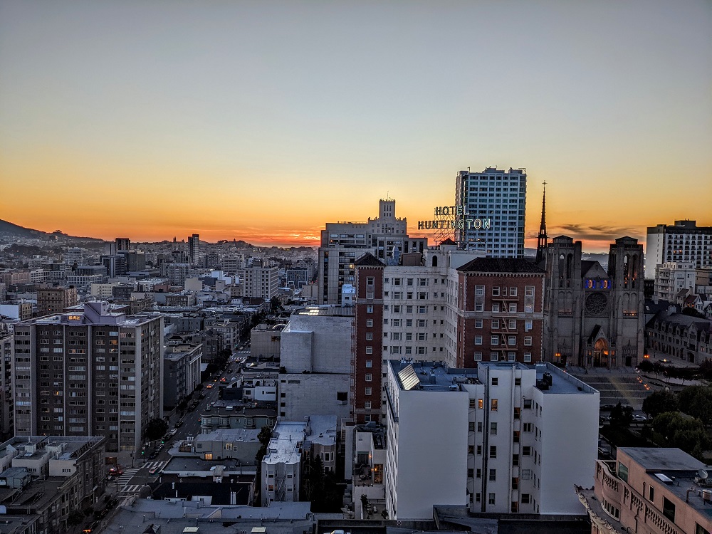 InterContinental Mark Hopkins San Francisco - Sunset view