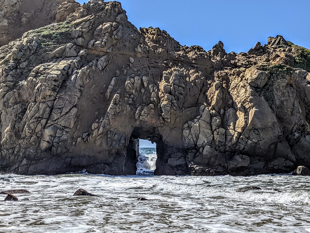 Keyhole Arch at Pfeiffer Beach