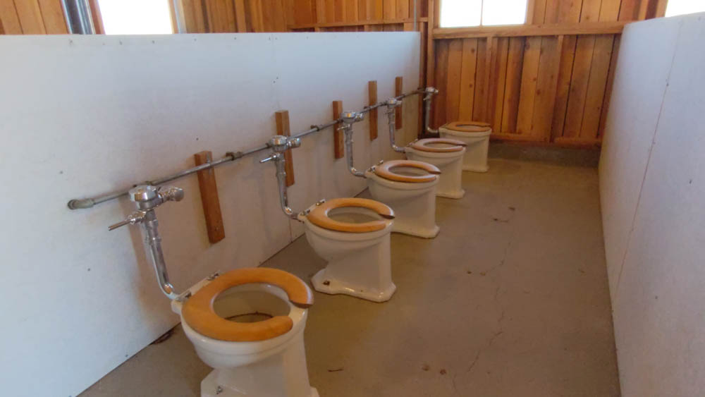 Women's latrines at Manzanar National Historic Site