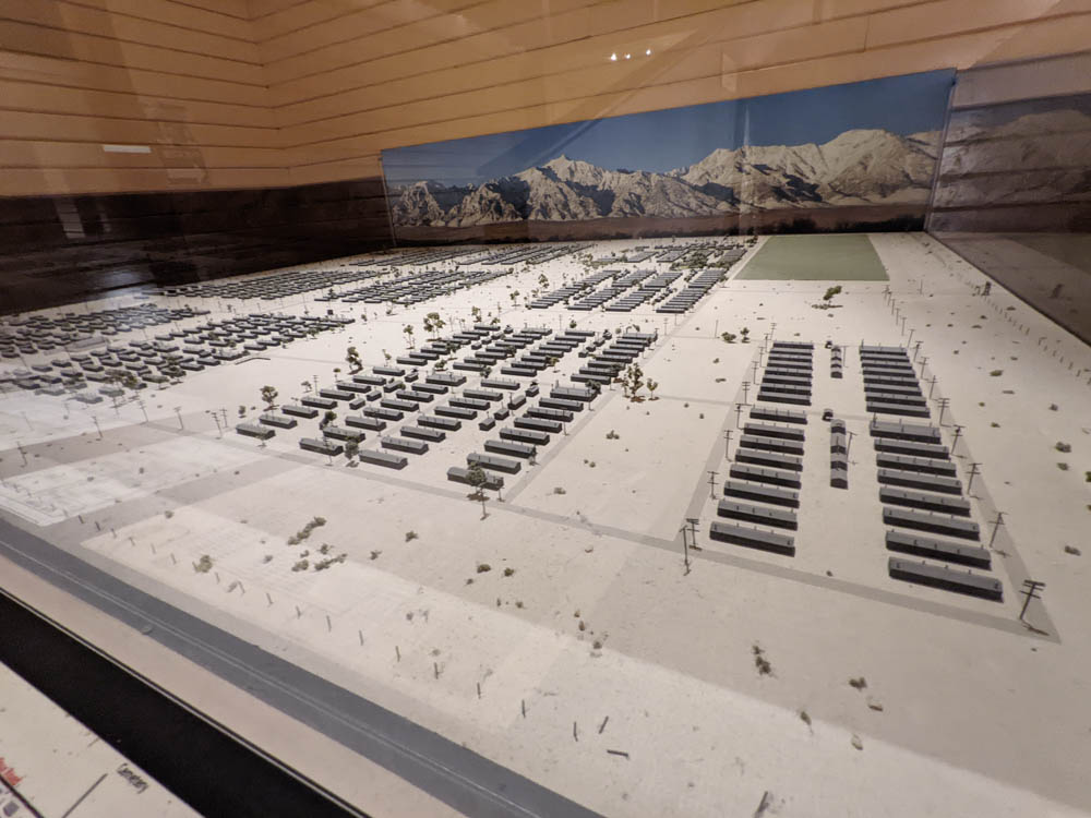 Scale model of Manzanar National Historic Site