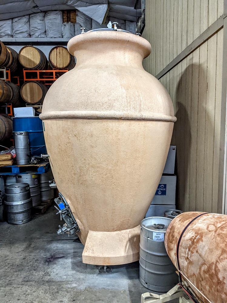 Terra cotta pot at Somerset Vineyard & Winery