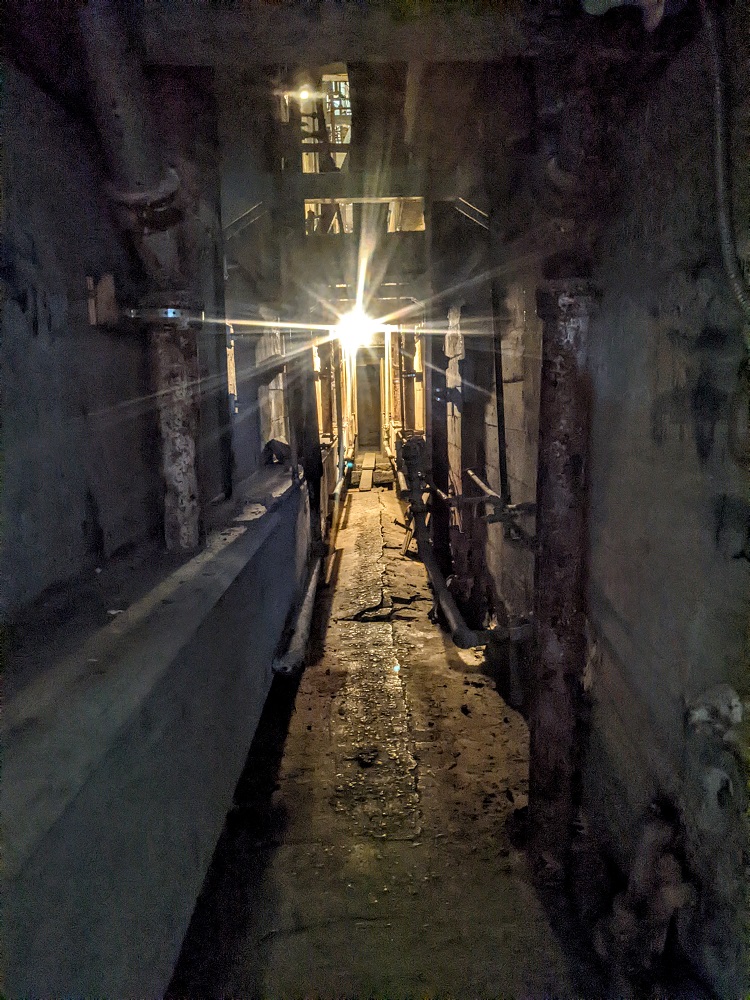 Utility corridor used for escape attempt from Alcatraz