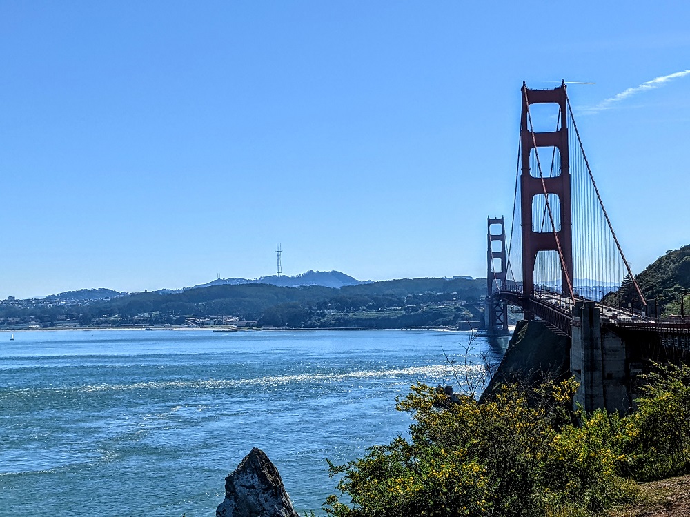 View from Golden Gate Bridge View Vista Point