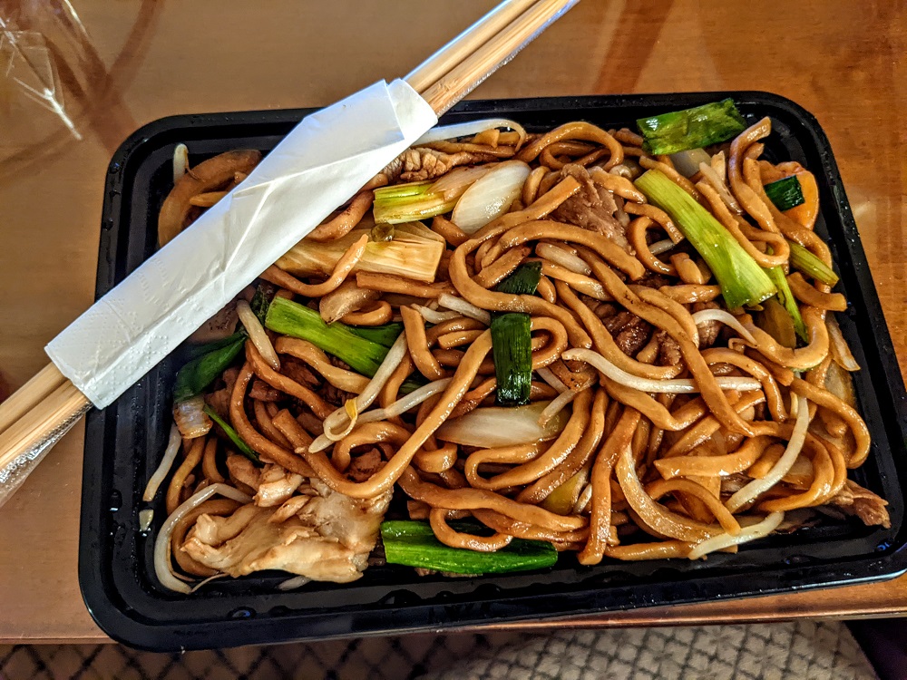 Chow mein from Little Sichuan in San Francisco
