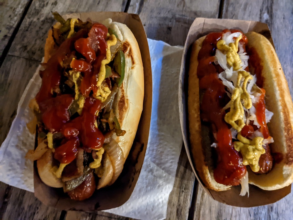 Hot dogs from Diggy Dog's