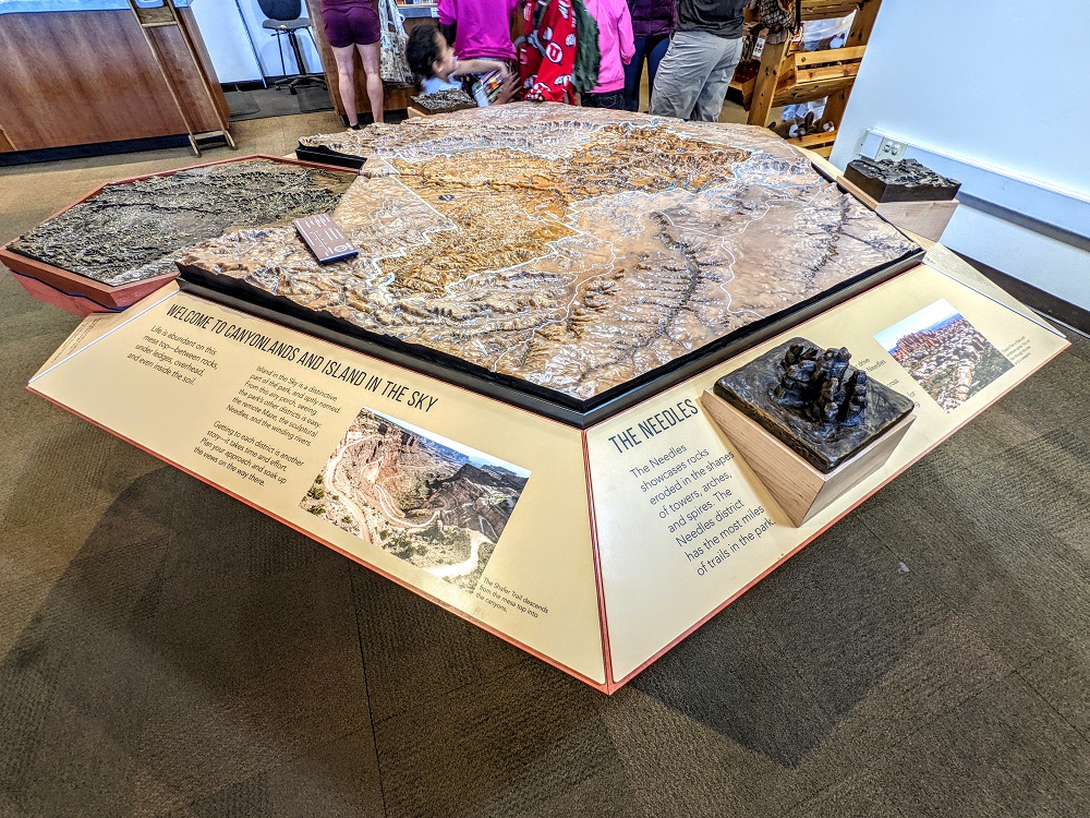 Exhibit in Canyonlands visitor center