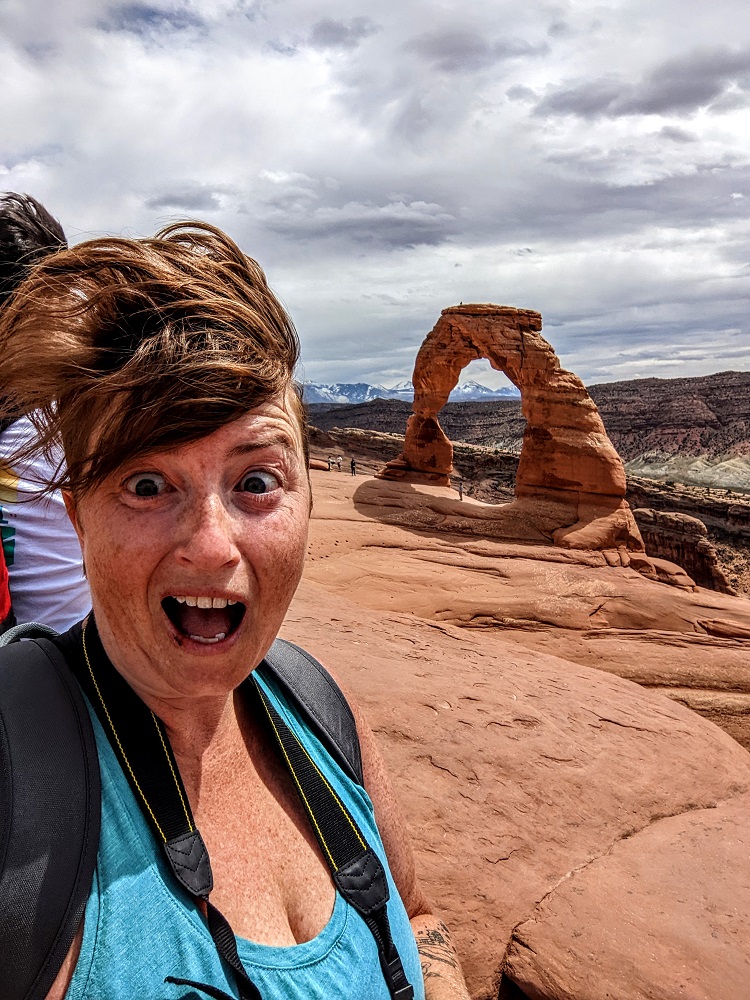 Shae was blown away by Delicate Arch