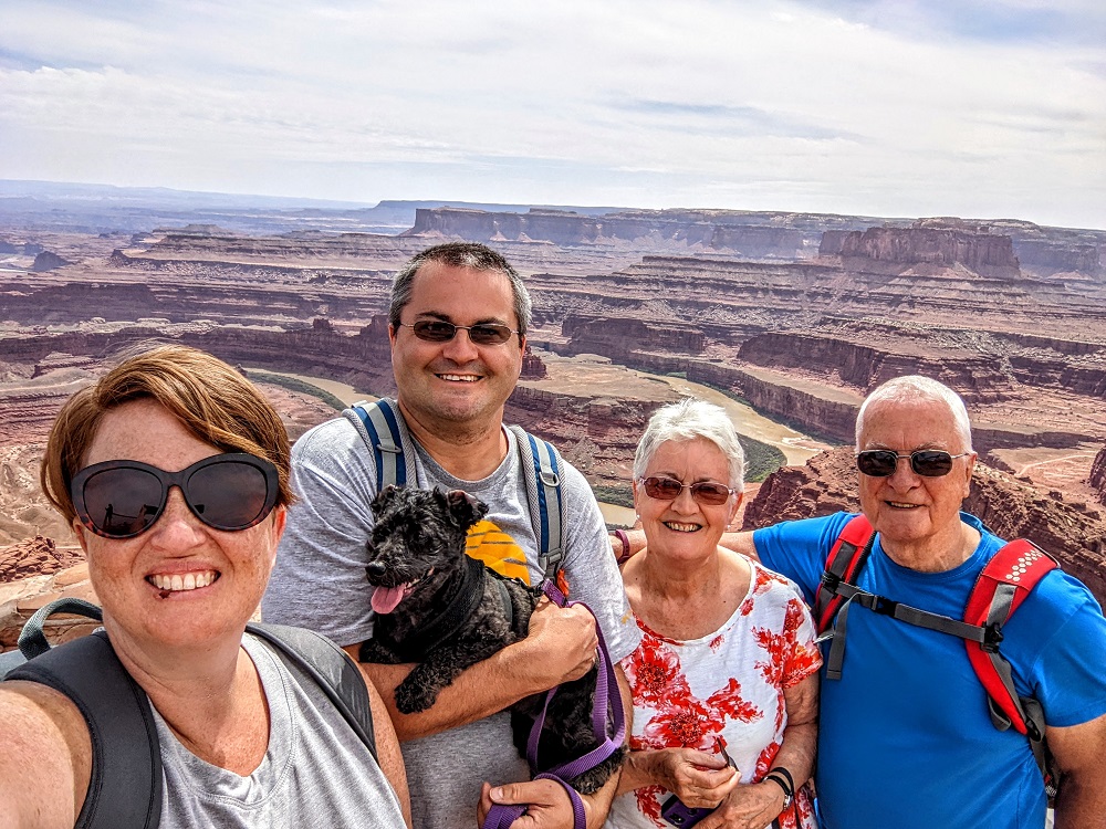 The five of us at the Dead Horse Point