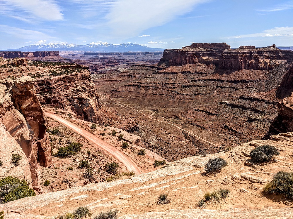 View from opposite Canyonlands visitor center