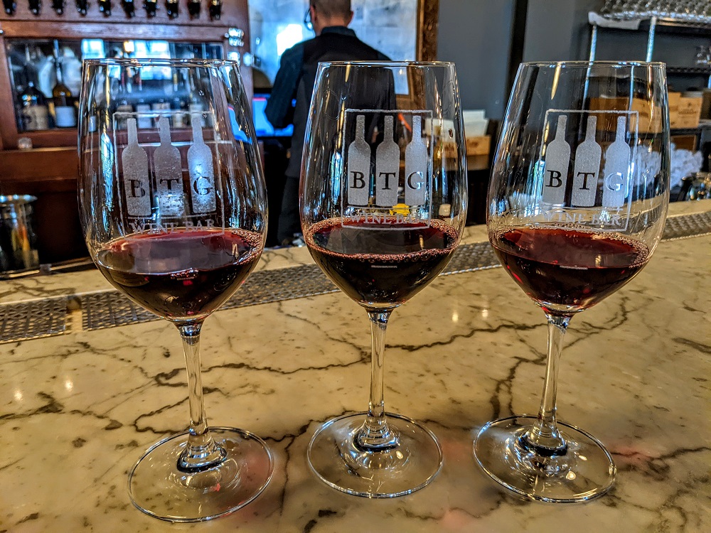 Being European red wine flight