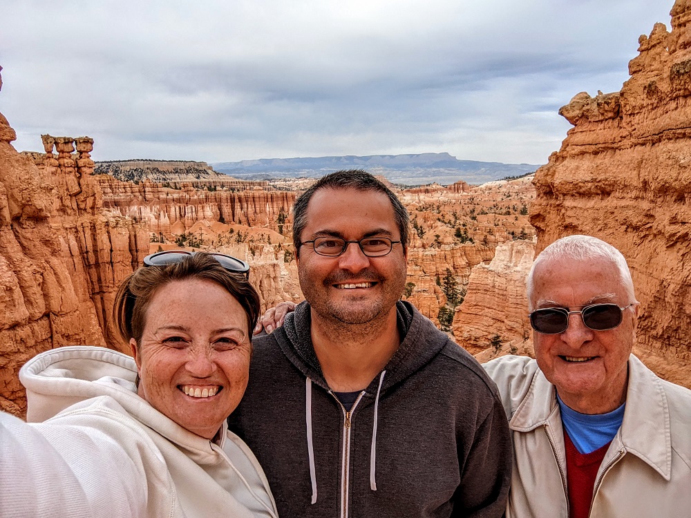 Bryce Canyon National Park - Shae, me and my dad on the Navajo Loop Trail