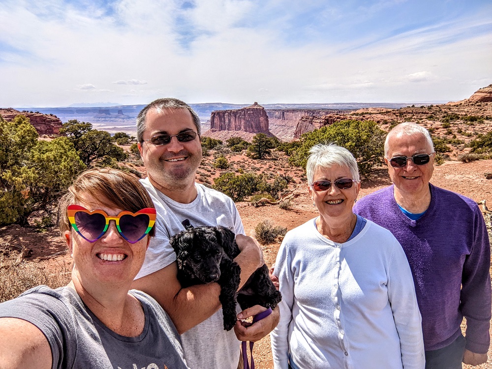 The four of us at Canyonlands National Park