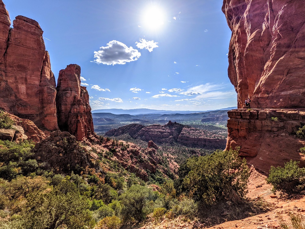 The view from Cathedral Rock in Sedona, AZ