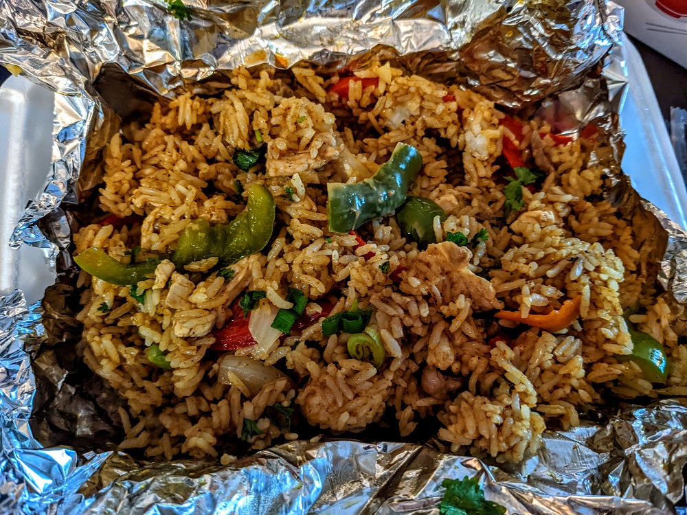 Curry fried rice from Thai Flavors in Iowa City