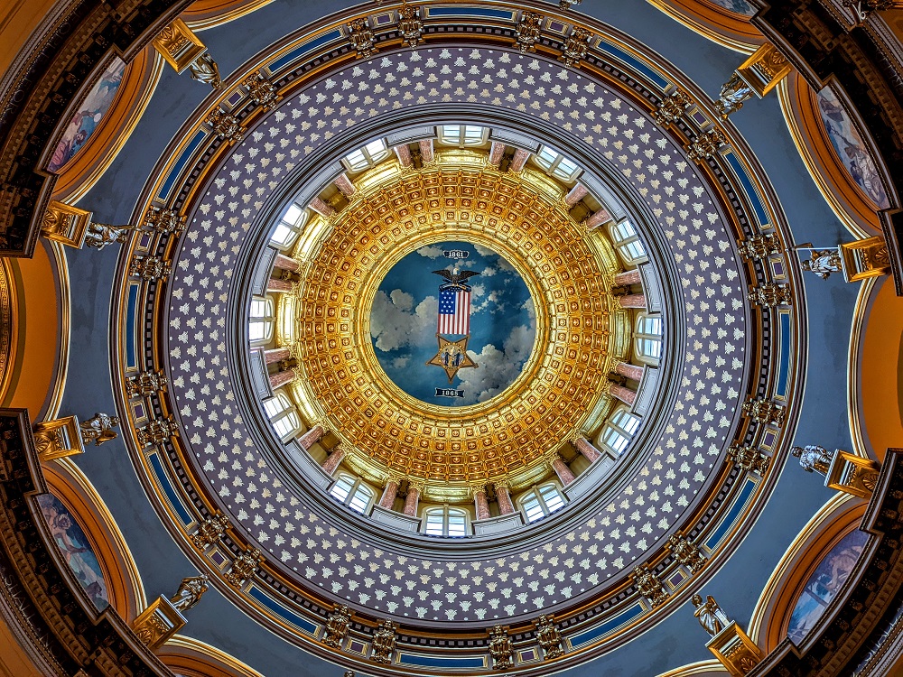 Dome of Iowa's State Capitol Building