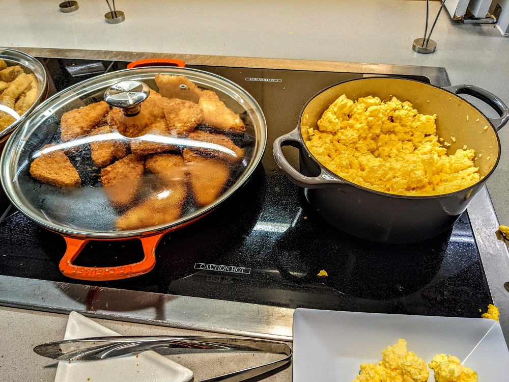 Hyatt Place Iowa City Downtown Breakfast - Hash browns & scrambled eggs