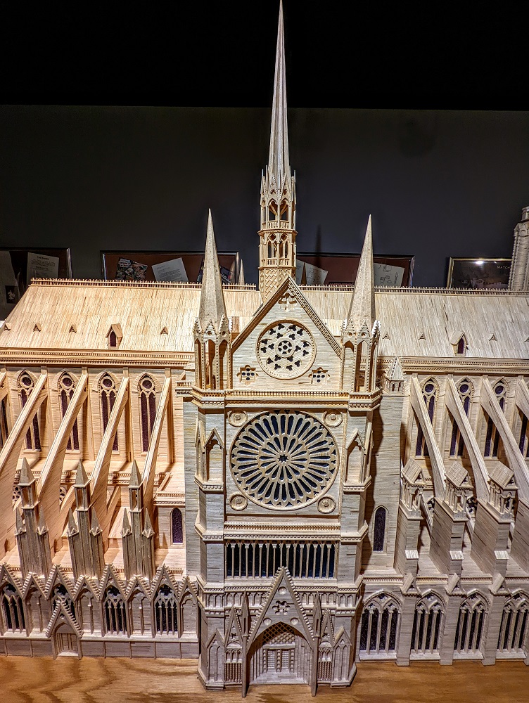 Matchstick Marvels - Close up of Notre Dame