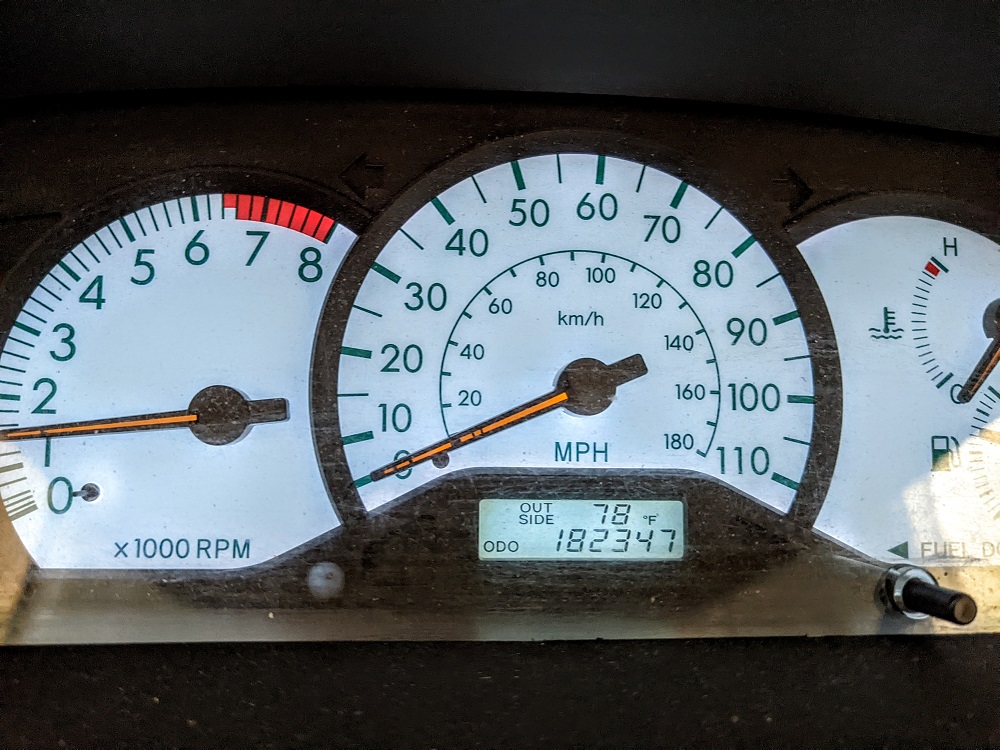 Odometer reading end of June 2022