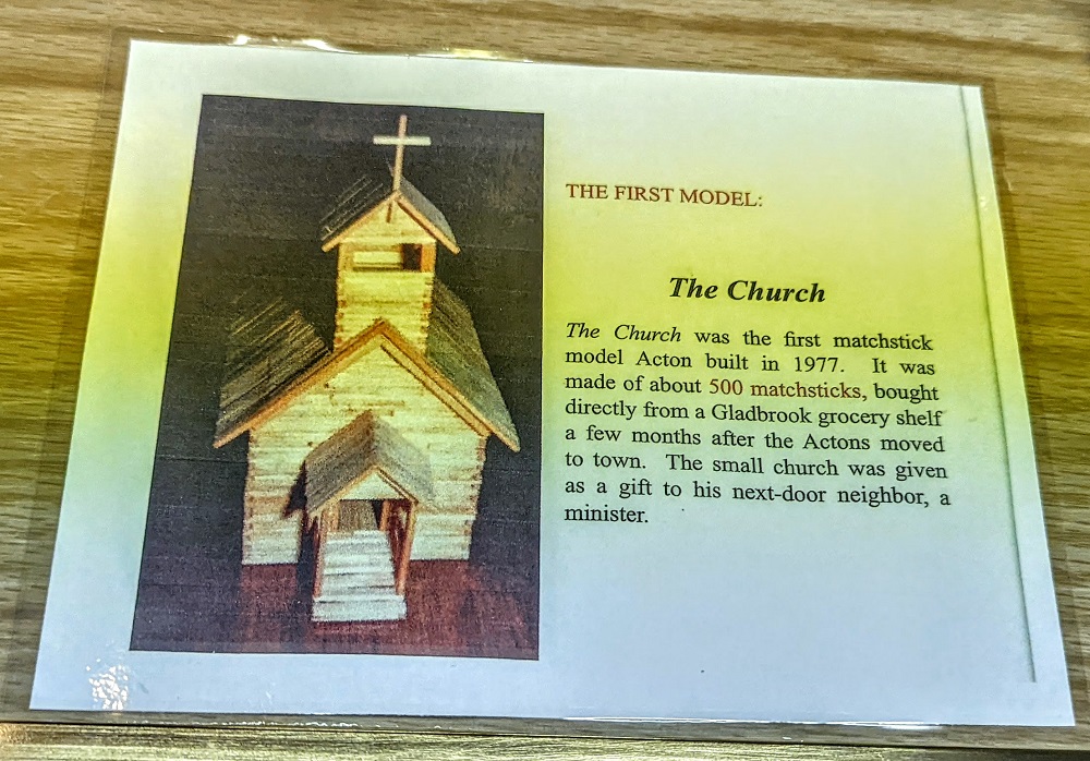 The first Matchstick Marvel - The Church