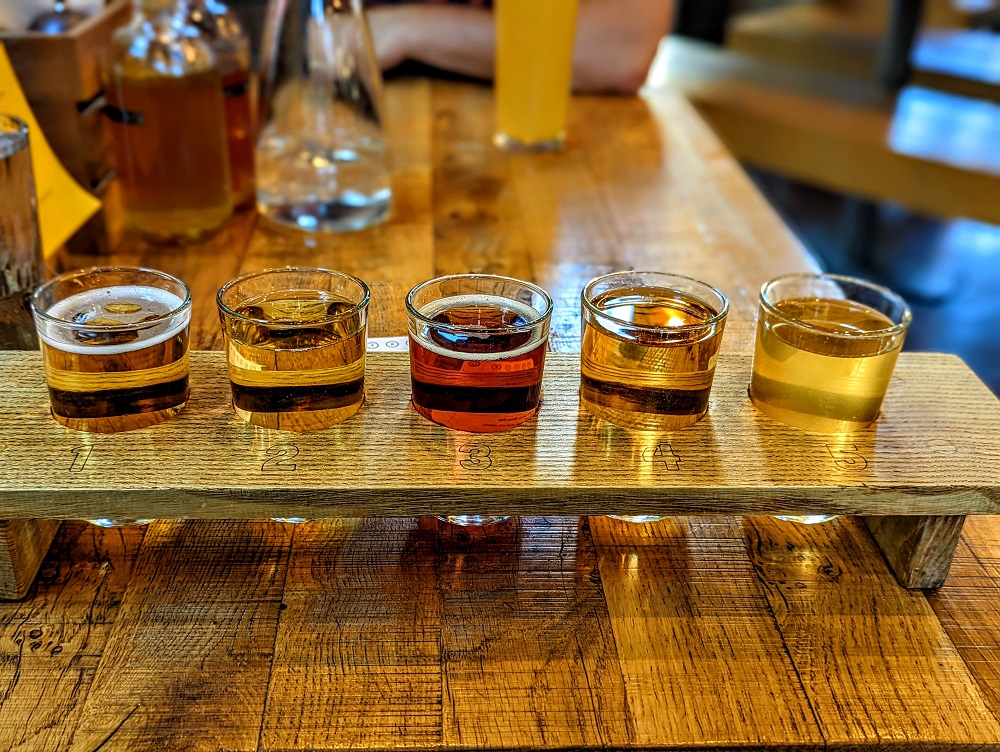 Cider flight at The Stable in Bath