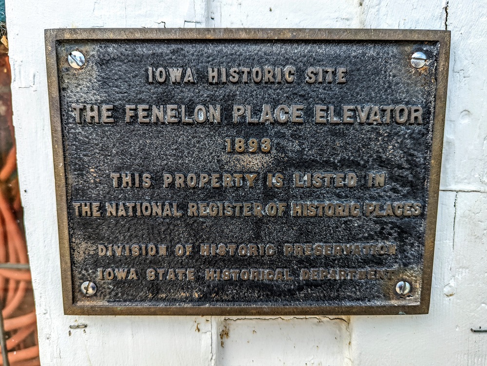 Fenelon Place Elevator historic site plaque