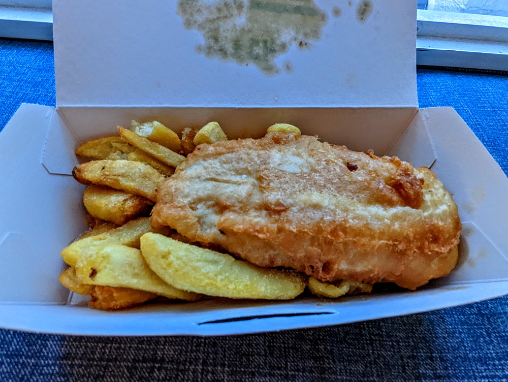 Fish & chips from Watch Out in St Mawes