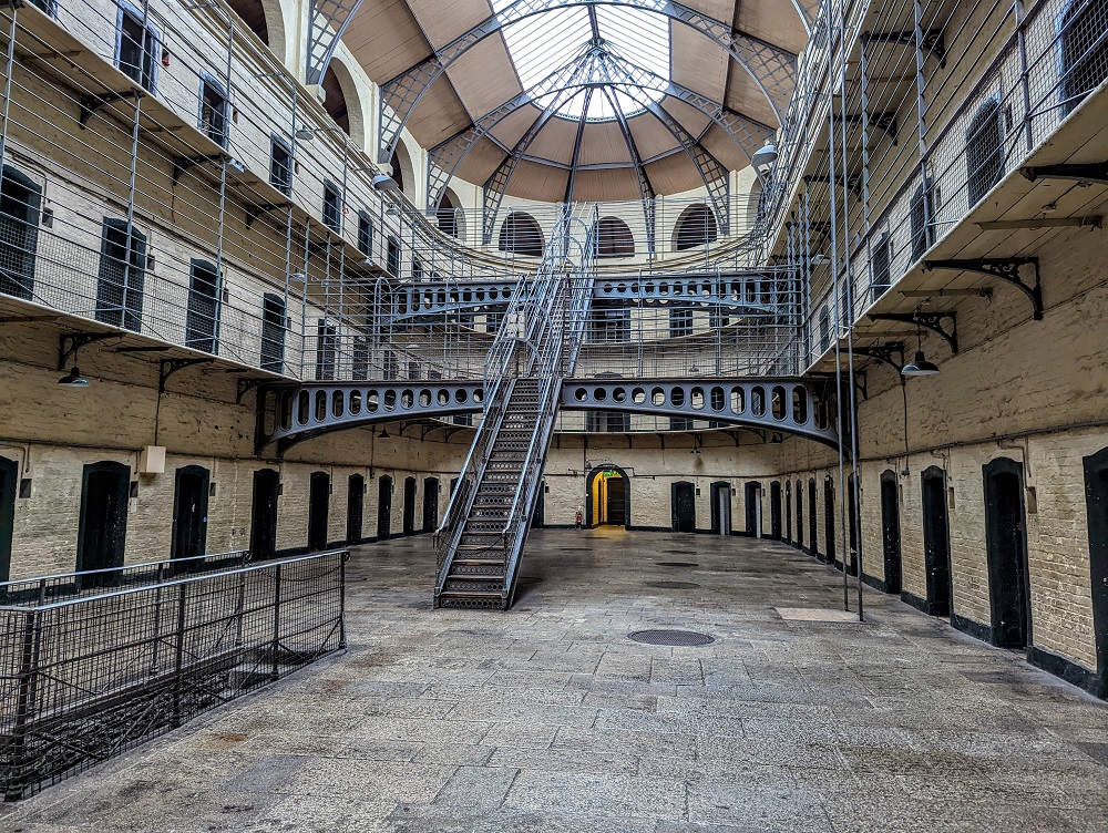 Inside Kilmainham Gaol in Dublin