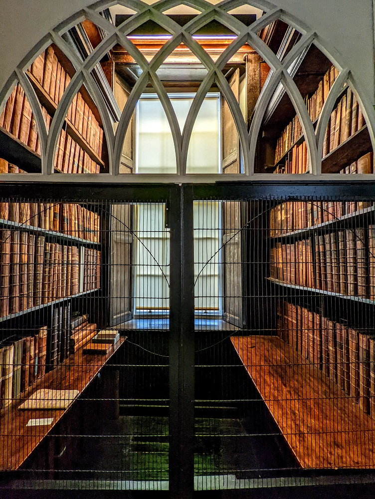 Reading cage in Marsh's Library, Dublin