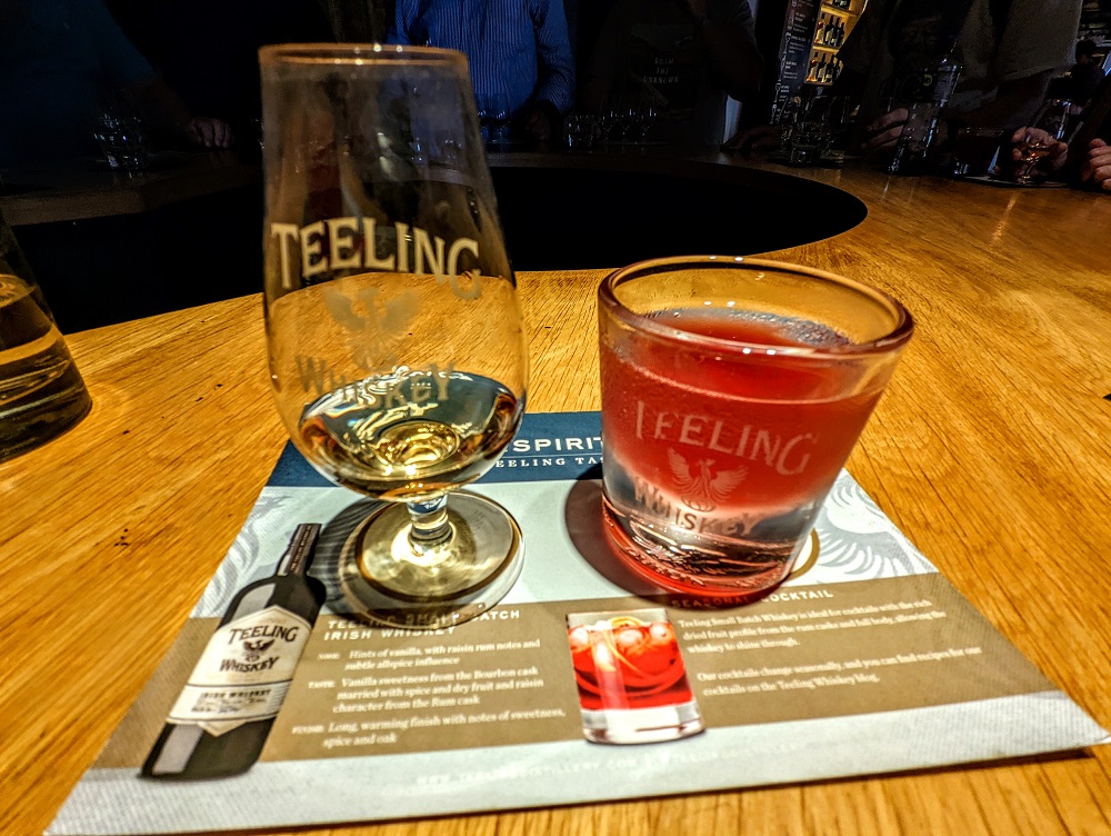 Shae's Teeling tasting - whiskey & a cocktail