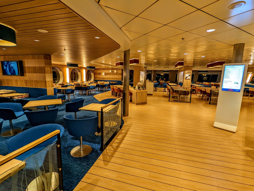 Stena Line Ferry Liverpool to Belfast - One of the main dining areas