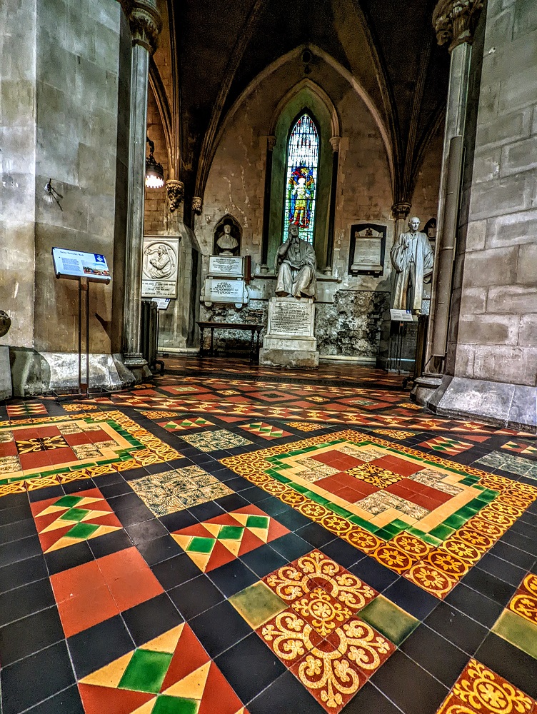 Tile flooring in St Patrick's Cathedral, Dublin