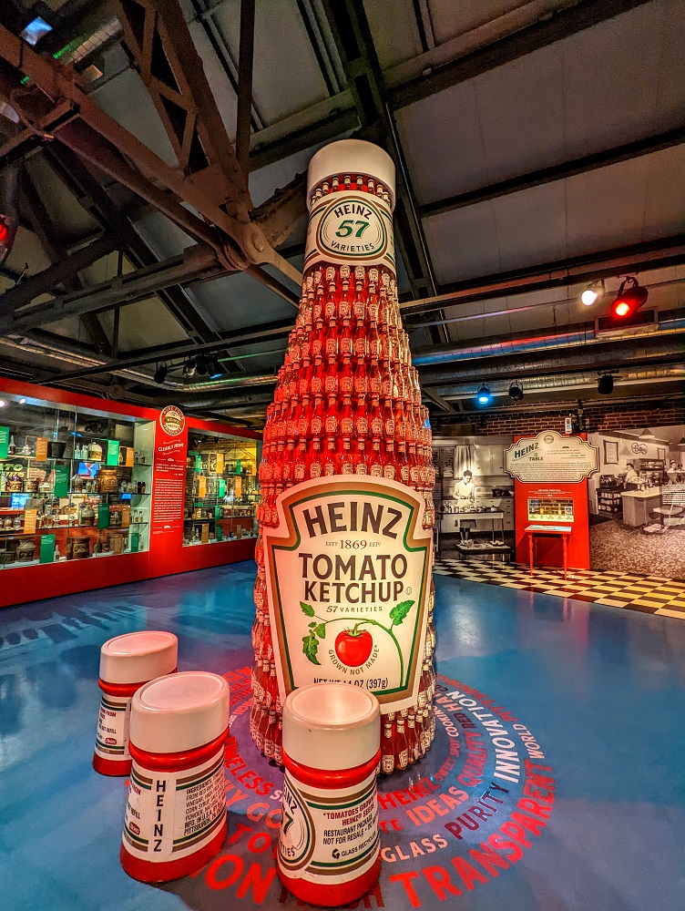 Heinz History Center - Heinz ketchup display