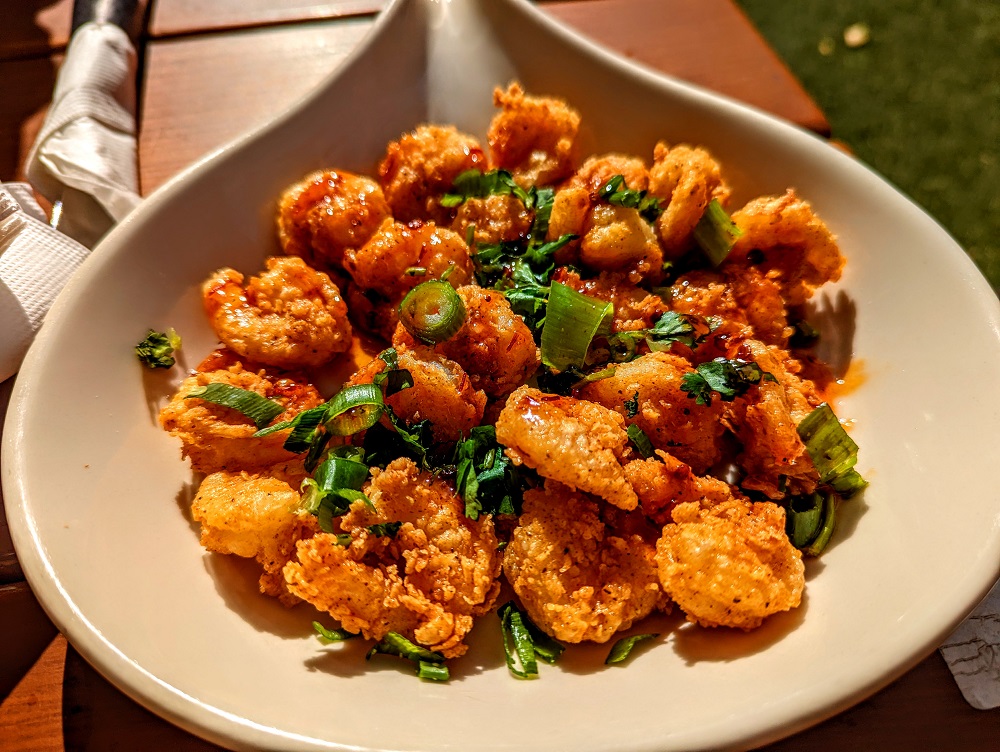 Hot honey popcorn shrimp from Southern Tier Brewing Co