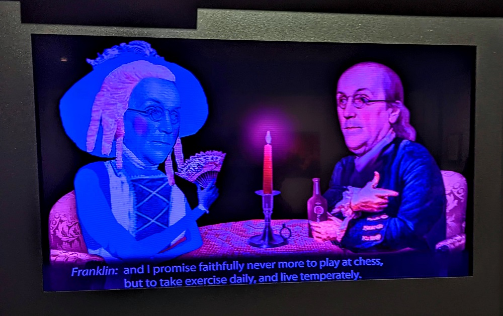 Video at the Benjamin Franklin Museum