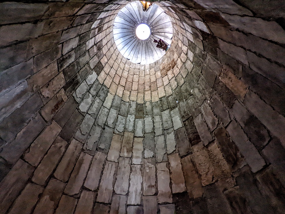 Inside a silo