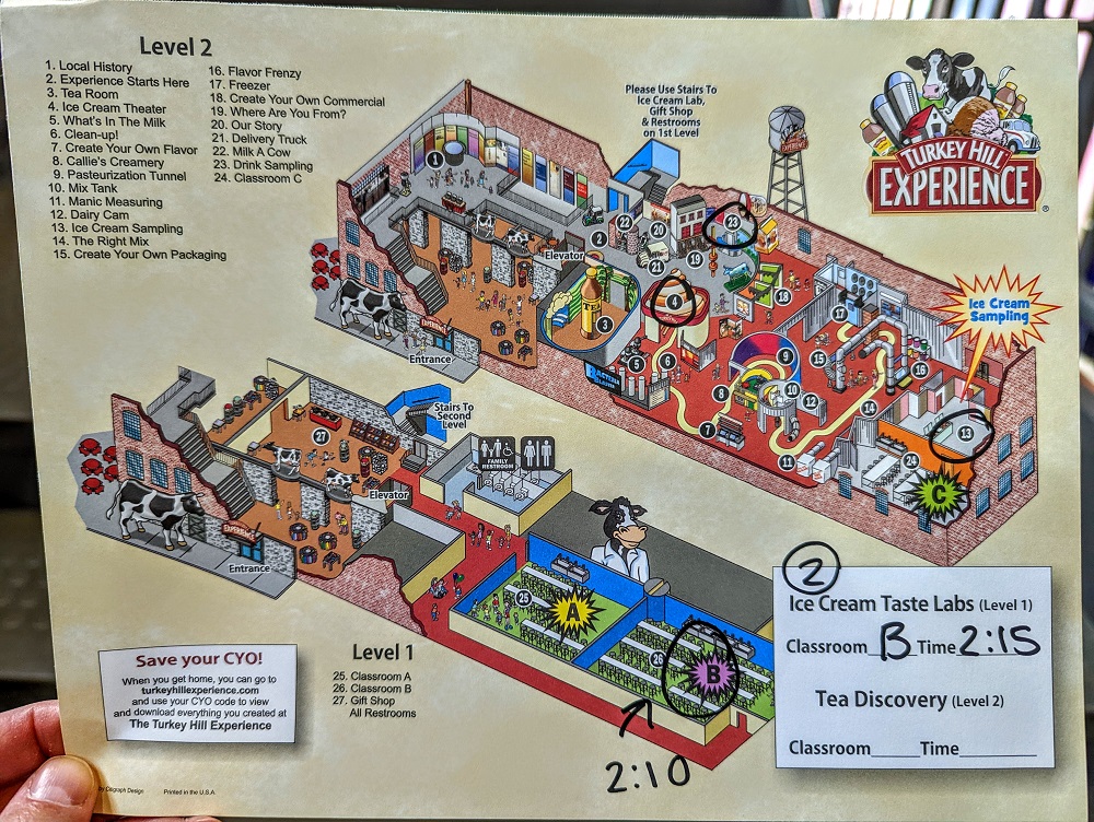 Map of the Turkey Hill Experience
